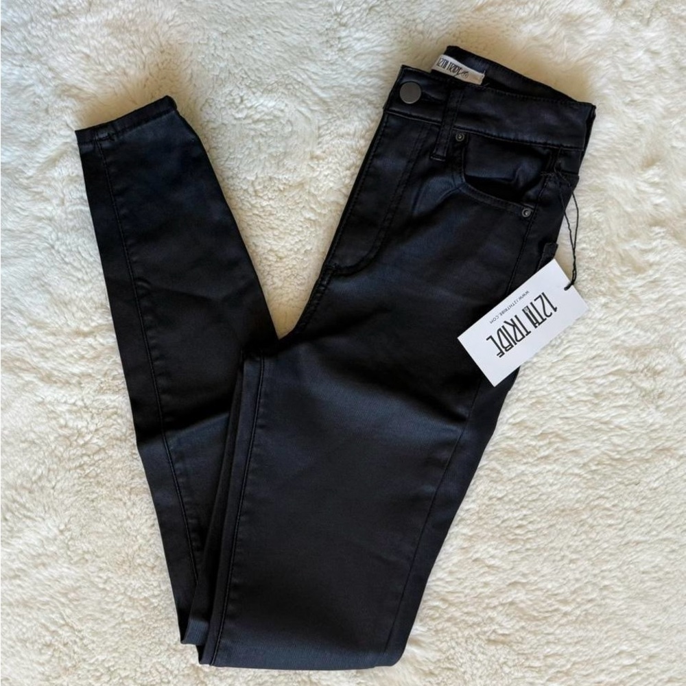 NWT 12th Tribe Nixon Black Coated Pants w23